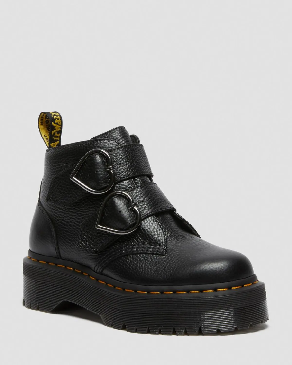 Sale Devon Heart Leren Platform Laarzen WOMENS Enkellaarzen|Platform Laarzen