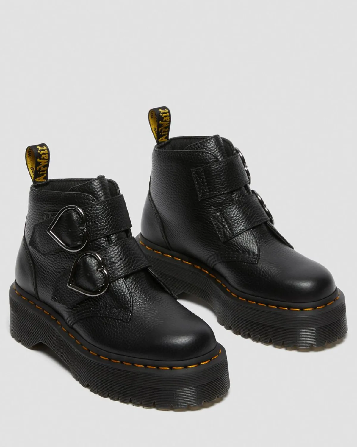 Sale Devon Heart Leren Platform Laarzen WOMENS Enkellaarzen|Platform Laarzen