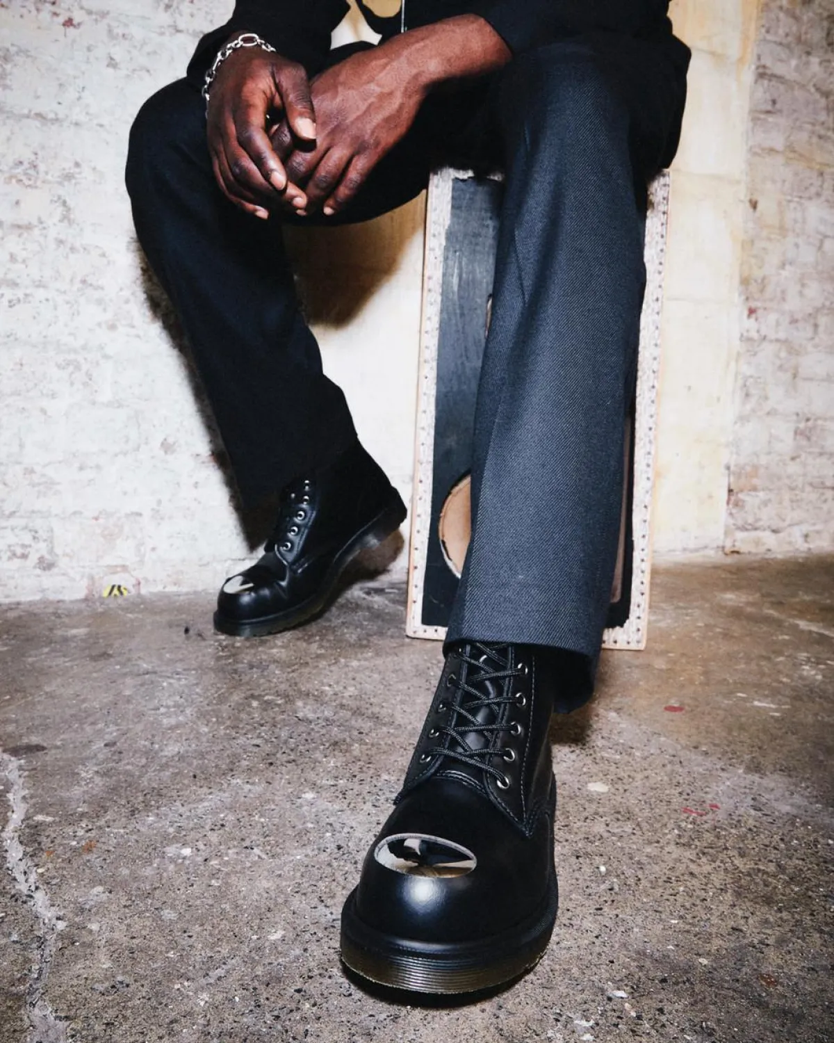 Clearance 101 Exposed Stalen Neus Leren Laarzen MENS Enkellaarzen|Veterlaarzen