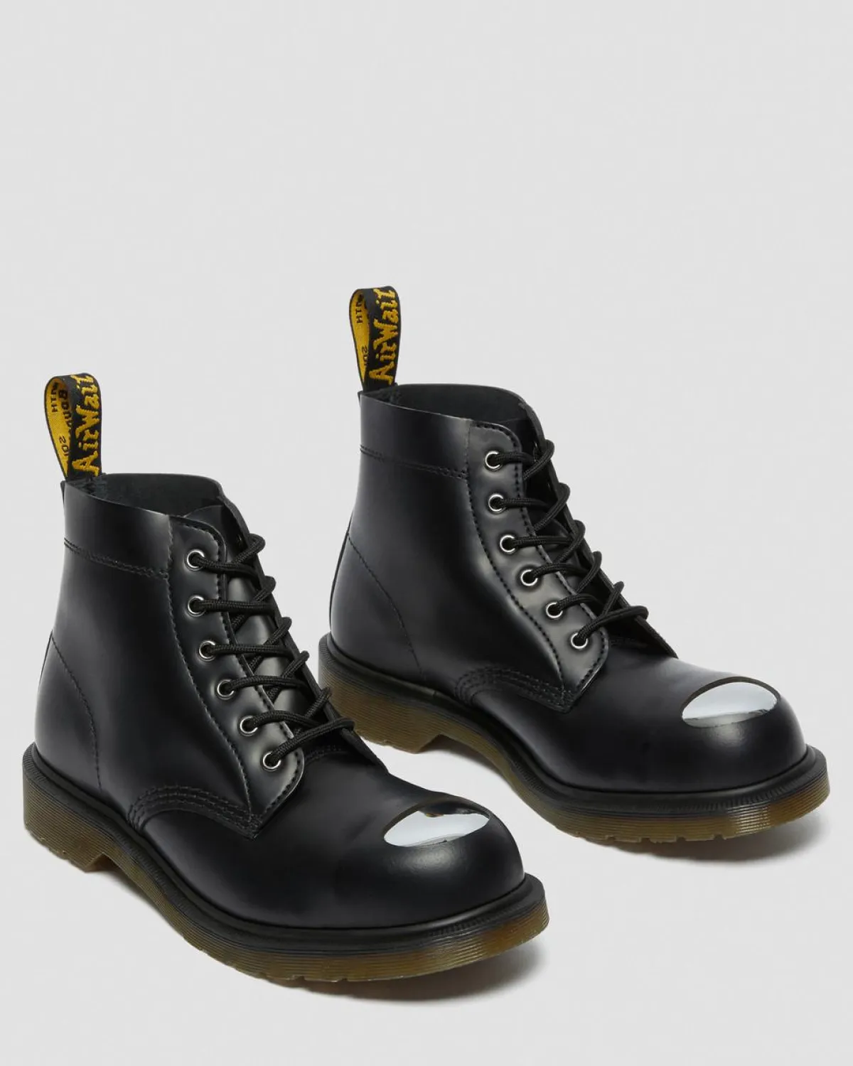 Clearance 101 Exposed Stalen Neus Leren Laarzen MENS Enkellaarzen|Veterlaarzen