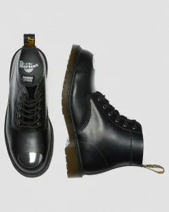 Clearance 101 Exposed Stalen Neus Leren Laarzen MENS Enkellaarzen|Veterlaarzen