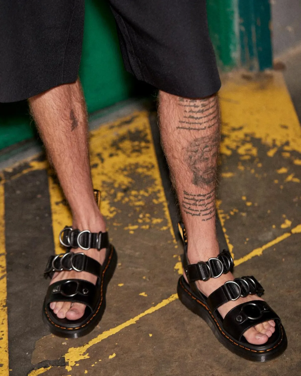 Hot Gryphon Alternatieve Brando Leren Sandalen met Band UNISEX Sandalen|Sandalen