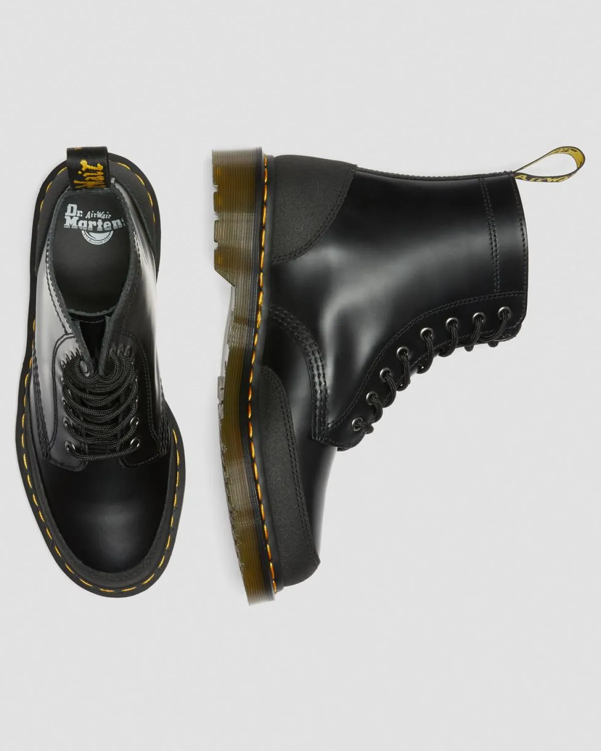 Shop 1460 Guard Panel Leren Veterlaarzen WOMENS Heren Sale|Enkellaarzen