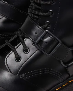 Shop 1914 Harness Leren Hoge Platform Veterlaarzen MENS Heren Sale|Hoge Laarzen