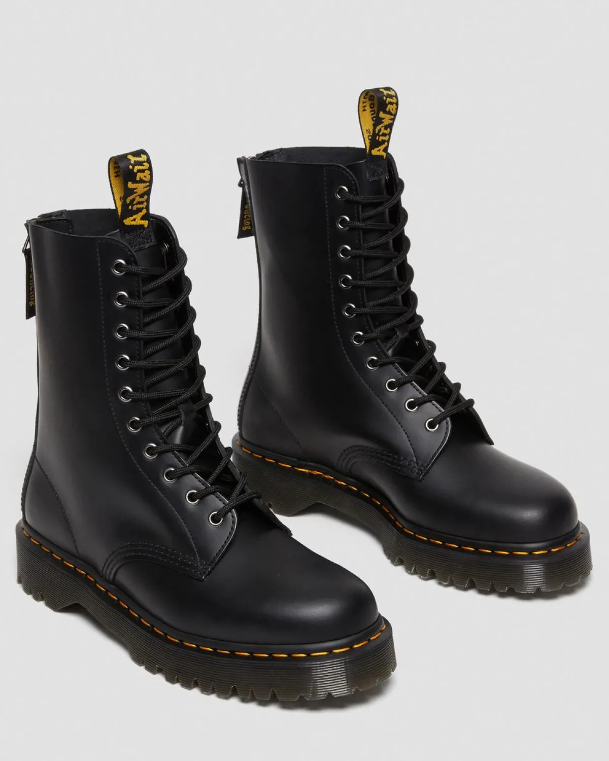 New 1490 Hi Bex Zip Leren Laarzen MENS Platform Laarzen|Enkellaarzen