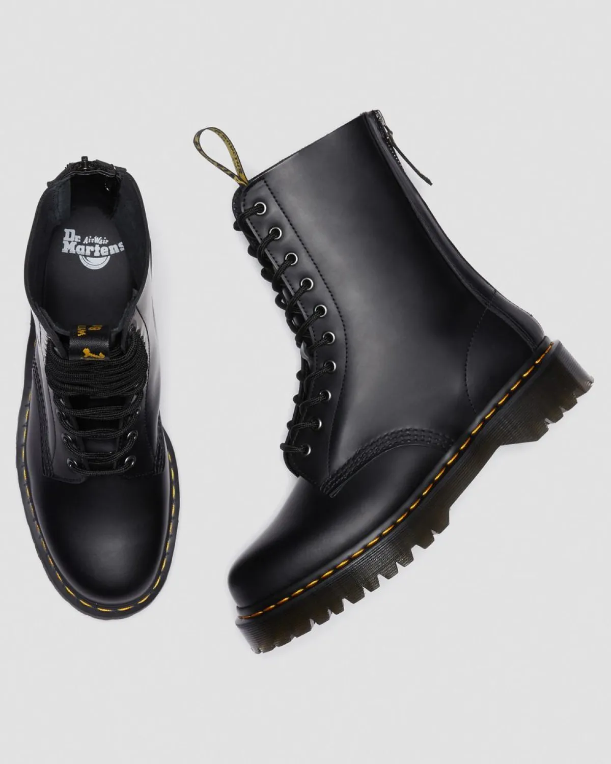 New 1490 Hi Bex Zip Leren Laarzen MENS Platform Laarzen|Enkellaarzen