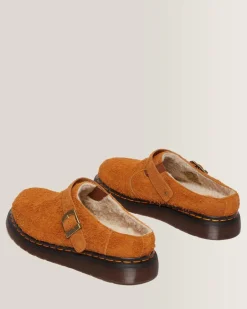 Shop Isham Imitatie Schapenvacht Gevoerde Suède Mules UNISEX Suède|Nieuw Binnen