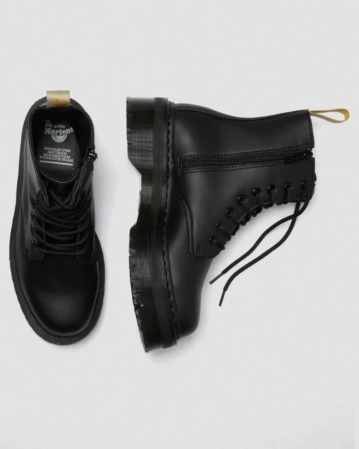 Shop Jado II Mono Vegan Platformlaarzen TRENDING-STYLES-UK Platform Laarzen|Vegan Laarzen