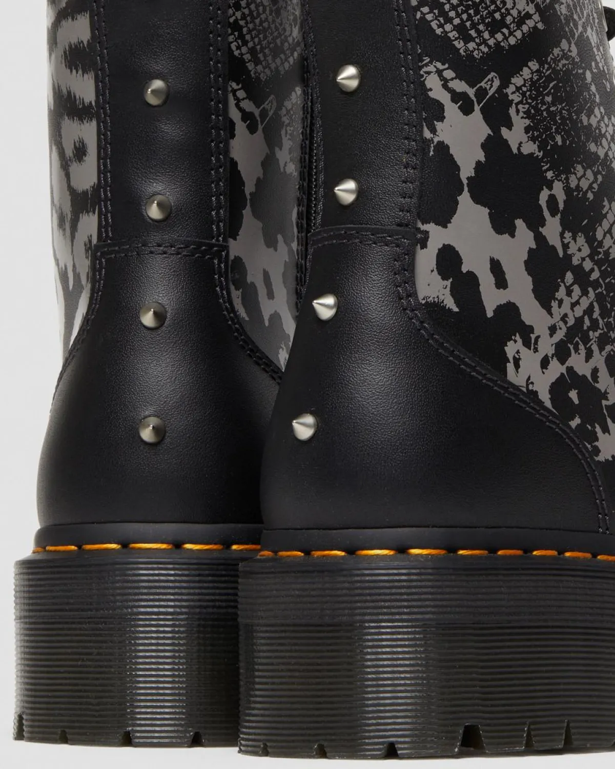 Discount Jadon Animal Clash Leren Platform Laarzen UNISEX Platform Laarzen|Laarzen