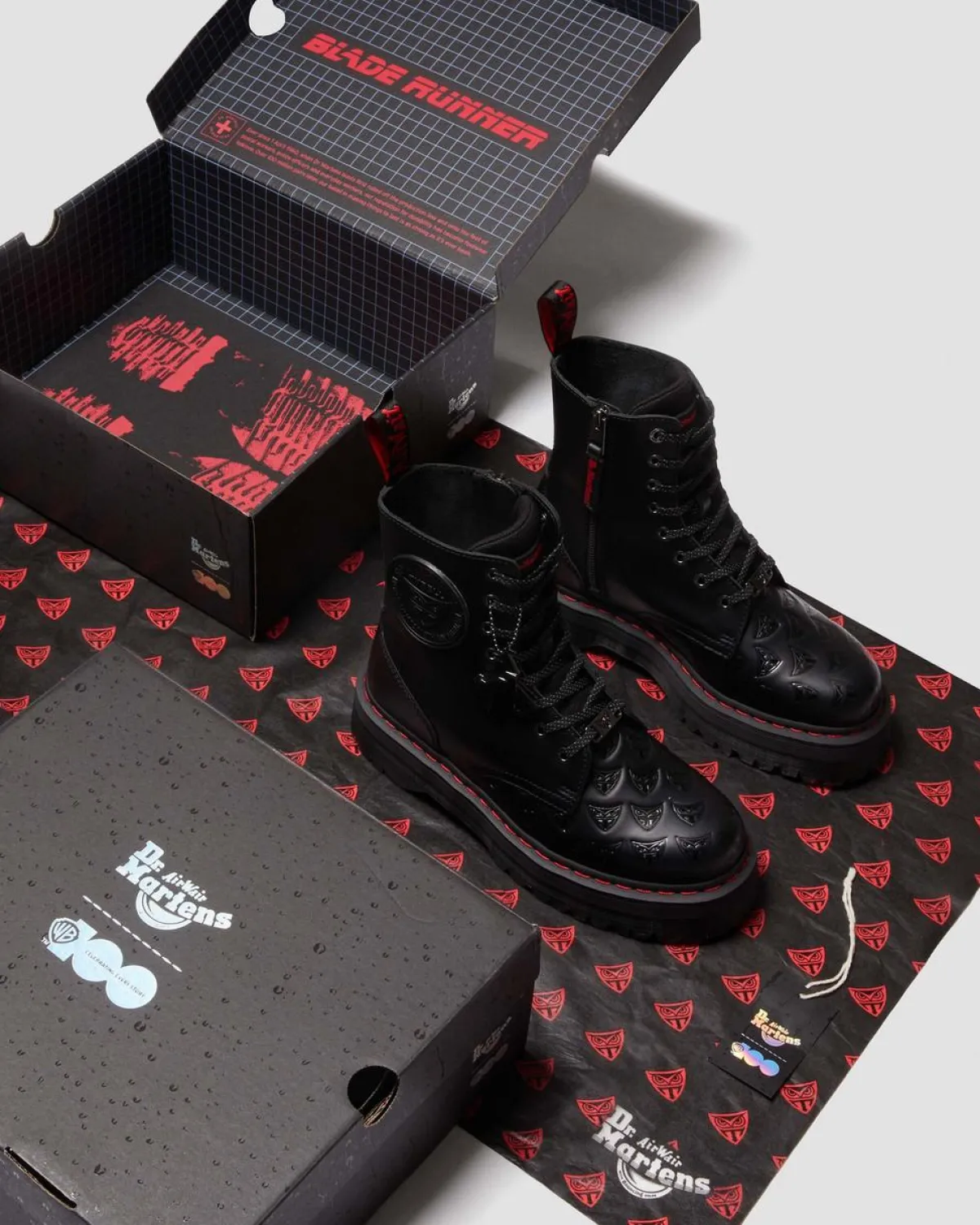 Clearance Jadon Blade Runner Leren Laars UNISEX Nieuw Binnen|Platform Laarzen