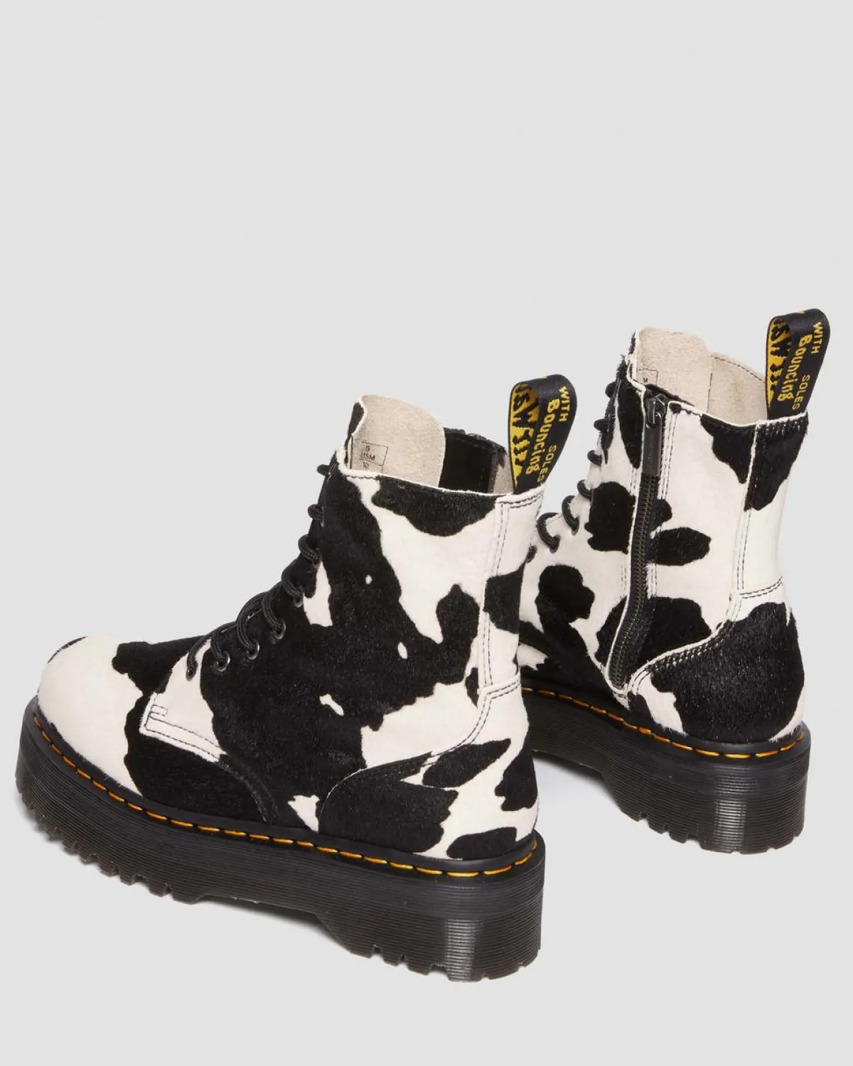 Store Jadon Hair-On Koeienprint Platform Laarzen MENS Heren Sale|Trending Stijlen