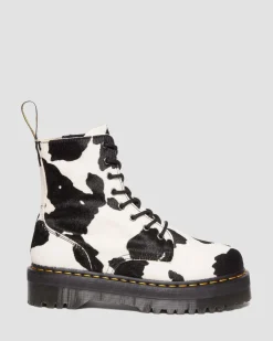 Store Jadon Hair-On Koeienprint Platform Laarzen MENS Heren Sale|Trending Stijlen
