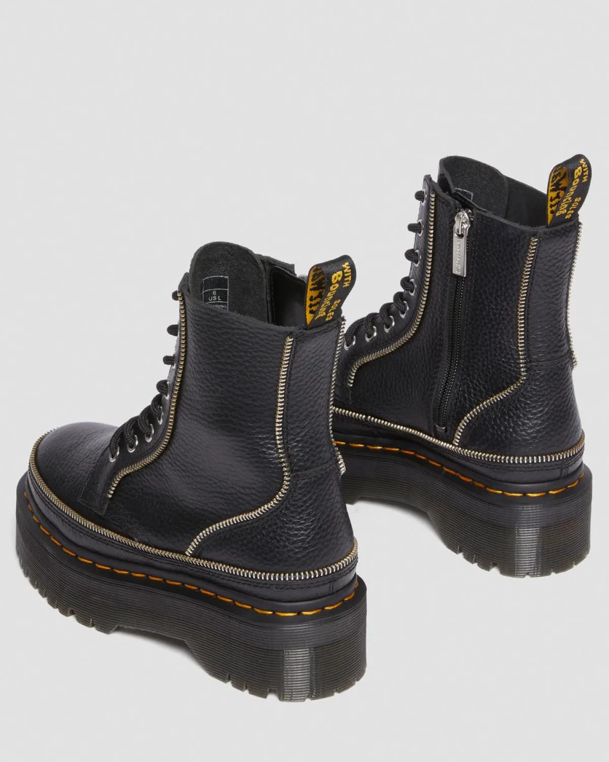 Best Jadon Hardware Leren Platformlaarzen WOMENS Laarzen
