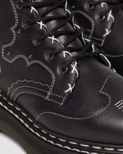 Cheap Jadon Hi Contrasterende Steek Leren Platform Laarzen Nieuw Binnen|Trending Stijlen