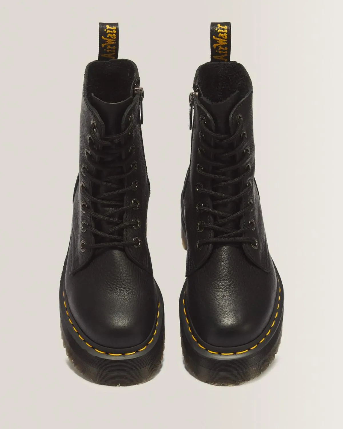 New Jadon III Pisa Leren Platformlaarzen WOMENS Trending Stijlen|Veterlaarzen