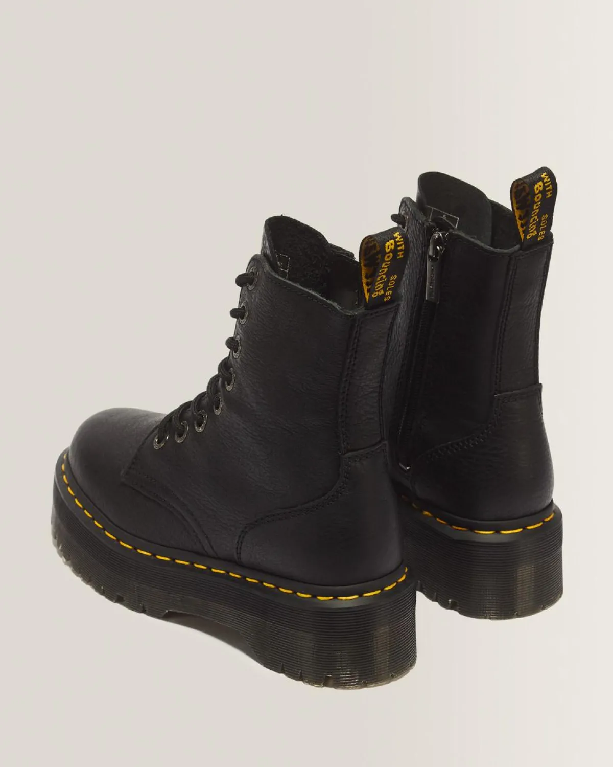 New Jadon III Pisa Leren Platformlaarzen WOMENS Trending Stijlen|Veterlaarzen
