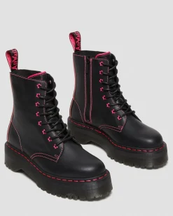 Fashion Jadon II Neon Ster Leren Platform Laarzen GIFTS Platform Laarzen