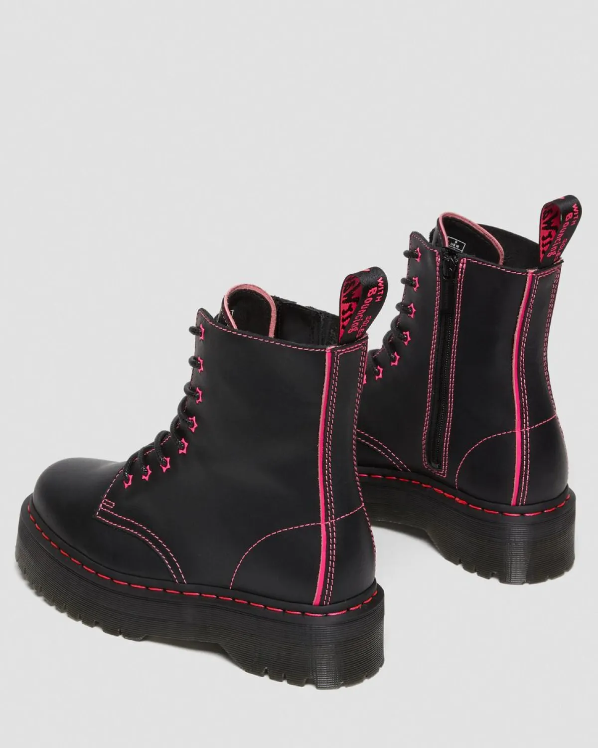 Fashion Jadon II Neon Ster Leren Platform Laarzen GIFTS Platform Laarzen