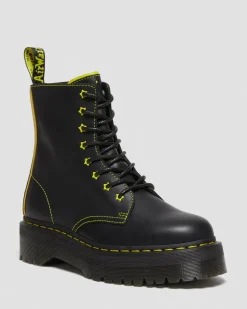 Best Sale Jadon II Neon Ster Leren Platform Laarzen GIFTS Enkellaarzen|Platform Laarzen