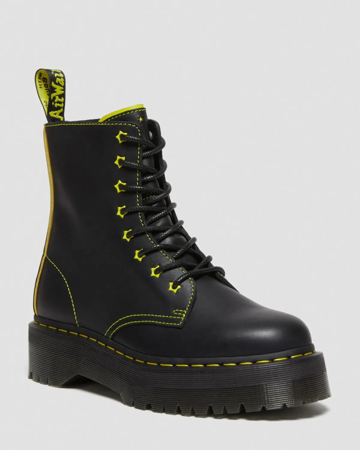 Best Sale Jadon II Neon Ster Leren Platform Laarzen GIFTS Enkellaarzen|Platform Laarzen