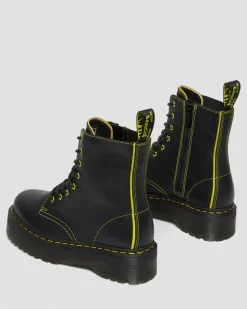 Best Sale Jadon II Neon Ster Leren Platform Laarzen GIFTS Enkellaarzen|Platform Laarzen