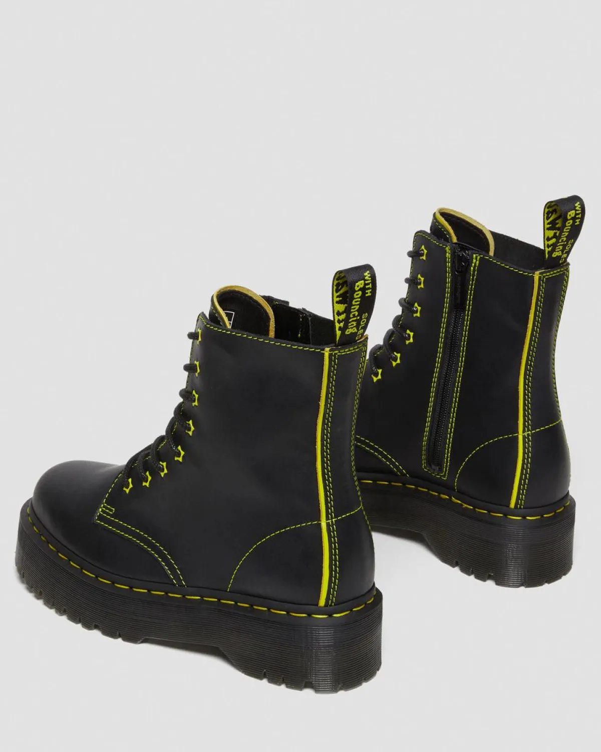 Best Sale Jadon II Neon Ster Leren Platform Laarzen GIFTS Enkellaarzen|Platform Laarzen