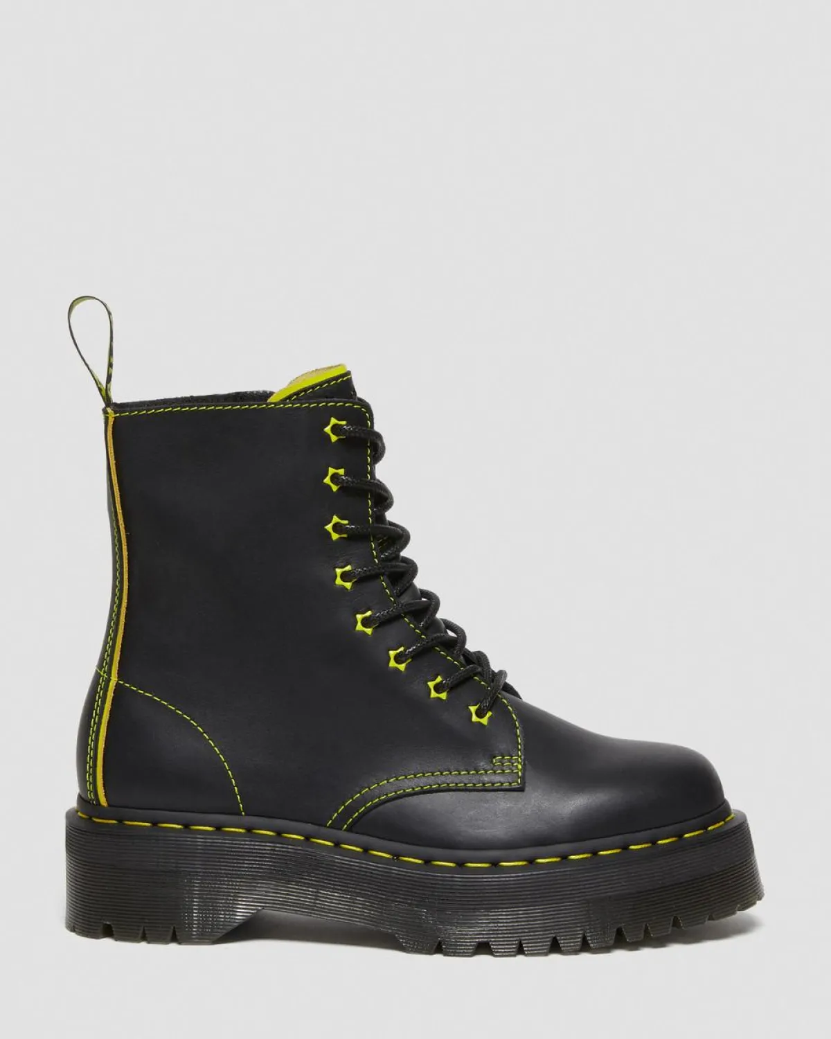 Best Sale Jadon II Neon Ster Leren Platform Laarzen GIFTS Enkellaarzen|Platform Laarzen