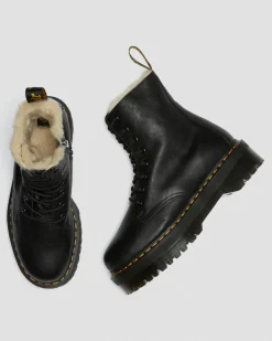 Sale Jadon Imitatiebont Gevoerde Leren Platformlaarzen WOMENS Winter Stijlen|Laarzen