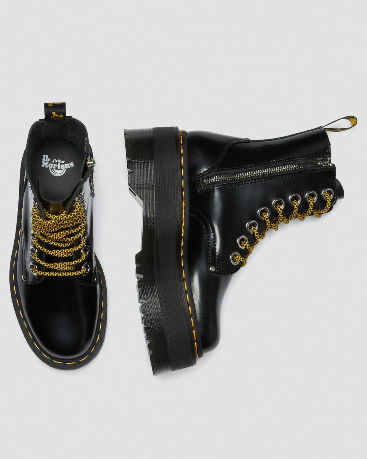 Store Jadon Max Buttero Leren Platformlaarzen UNISEX Veterlaarzen|Enkellaarzen