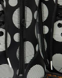 Clearance Jadon Polka Dot Smooth Leren Platform Laarzen WOMENS Platform Laarzen|Enkellaarzen