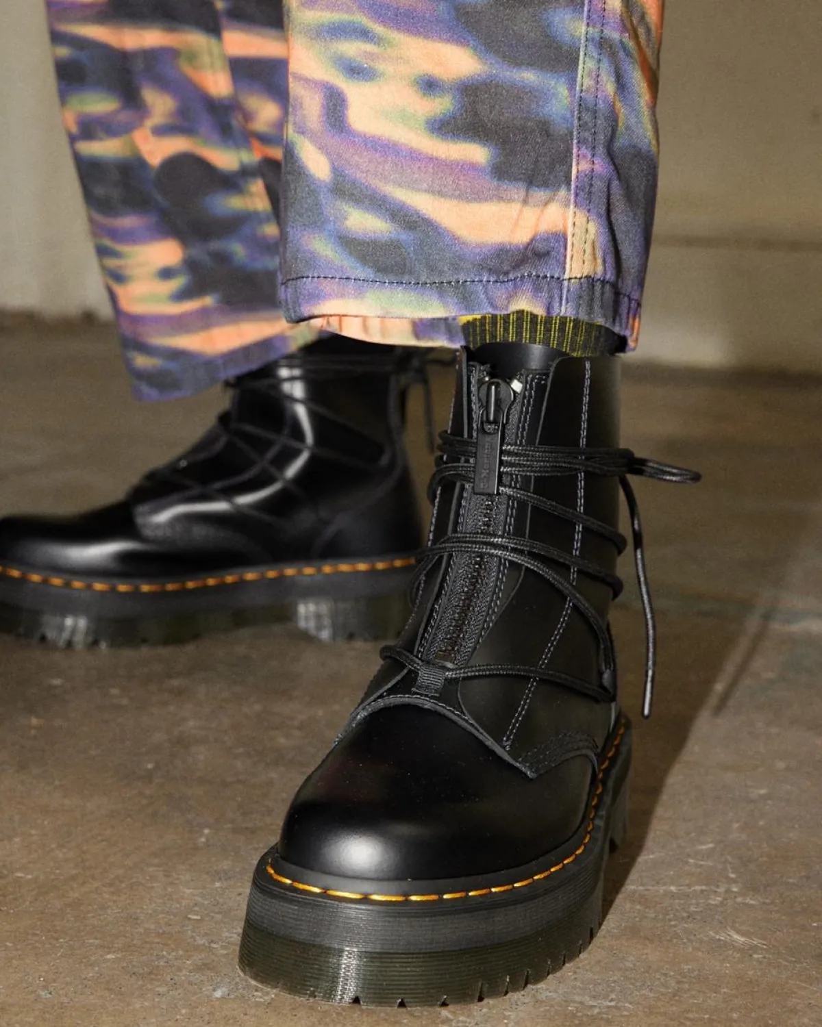 Outlet Jarrick II Leren Platform Veterlaarzen GIFTS Trending Stijlen|Platform Laarzen