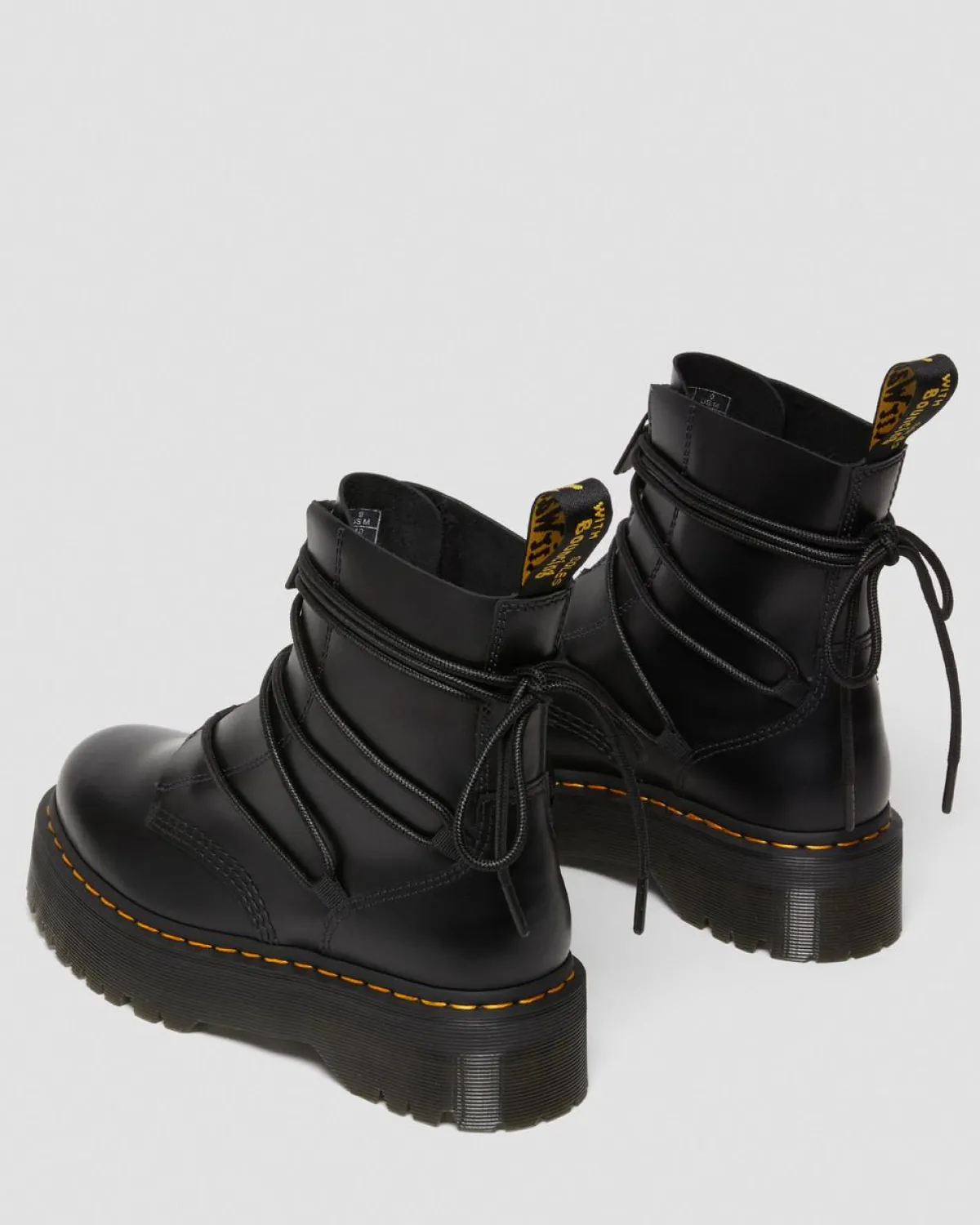 Outlet Jarrick II Leren Platform Veterlaarzen GIFTS Trending Stijlen|Platform Laarzen