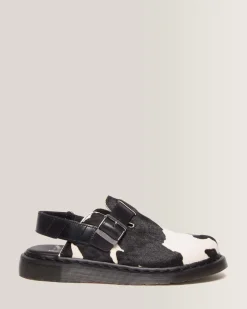 Fashion Jorge II Hair-On Koeienprint Mules MENS Sandalen|Schoenen