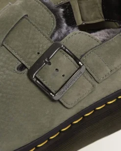 Shop Jorge II Imitatiebont Gevoerde Mules UNISEX Suède|Nieuw Binnen