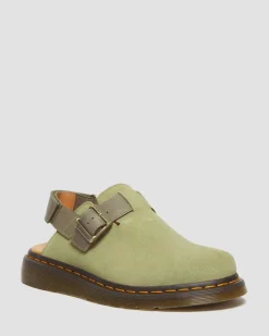 Cheap Jorge II Suède & Leren Slingback Mules MENS Suède|Casual Stijlen