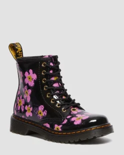 Hot Junior 1460 Floral Lak Laarzen KIDS Sale Voor Kinderen|Meisjes Schoolschoenen