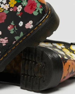 Clearance Junior 1460 Floral Mash Up Hydro Leren Veterlaarzen UNISEX Sale Voor Kinderen|Meisjes Schoolschoenen