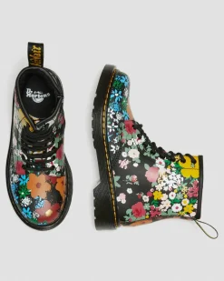 Clearance Junior 1460 Floral Mash Up Hydro Leren Veterlaarzen UNISEX Sale Voor Kinderen|Meisjes Schoolschoenen