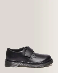 Flash Sale Junior Kamron Leren Velcro Oxford Schoenen met Band KIDS Meisjes Schoolschoenen|Jongens Schoolschoenen