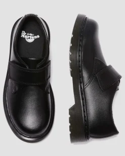 Flash Sale Junior Kamron Leren Velcro Oxford Schoenen met Band KIDS Meisjes Schoolschoenen|Jongens Schoolschoenen