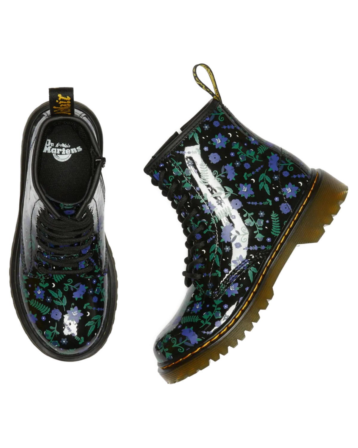 Clearance Junior 1460 Mystic Floral Leren Veterlaarzen UNISEX Sale Voor Kinderen