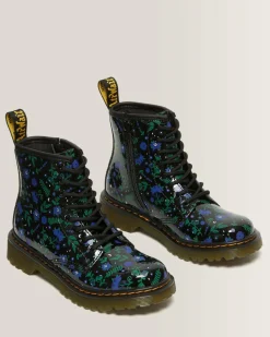 Clearance Junior 1460 Mystic Floral Leren Veterlaarzen UNISEX Sale Voor Kinderen