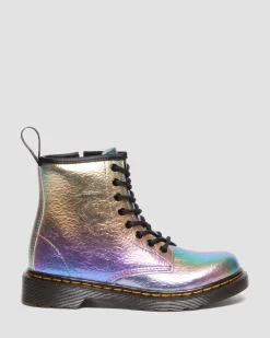 Best Sale Junior 1460 Regenboog Gekreukte Leren Veterlaarzen UNISEX Sale Voor Kinderen|Laarzen