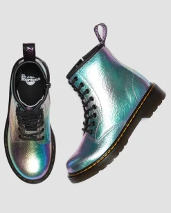 Best Sale Junior 1460 Regenboog Gekreukte Leren Veterlaarzen UNISEX Sale Voor Kinderen|Laarzen