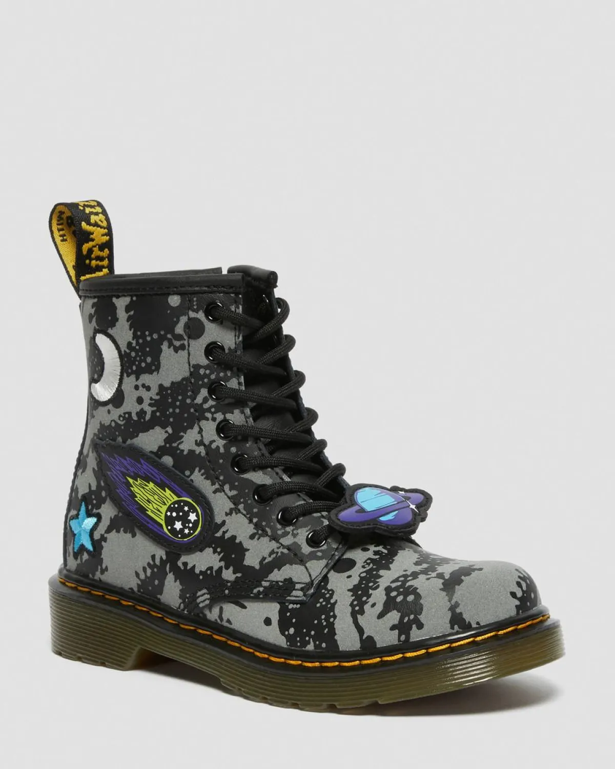 Cheap Junior 1460 Space Hydro Leren Veterlaarzen UNISEX Sale Voor Kinderen|Laarzen