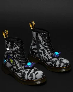 Cheap Junior 1460 Space Hydro Leren Veterlaarzen UNISEX Sale Voor Kinderen|Laarzen
