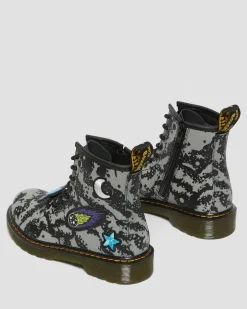 Cheap Junior 1460 Space Hydro Leren Veterlaarzen UNISEX Sale Voor Kinderen|Laarzen