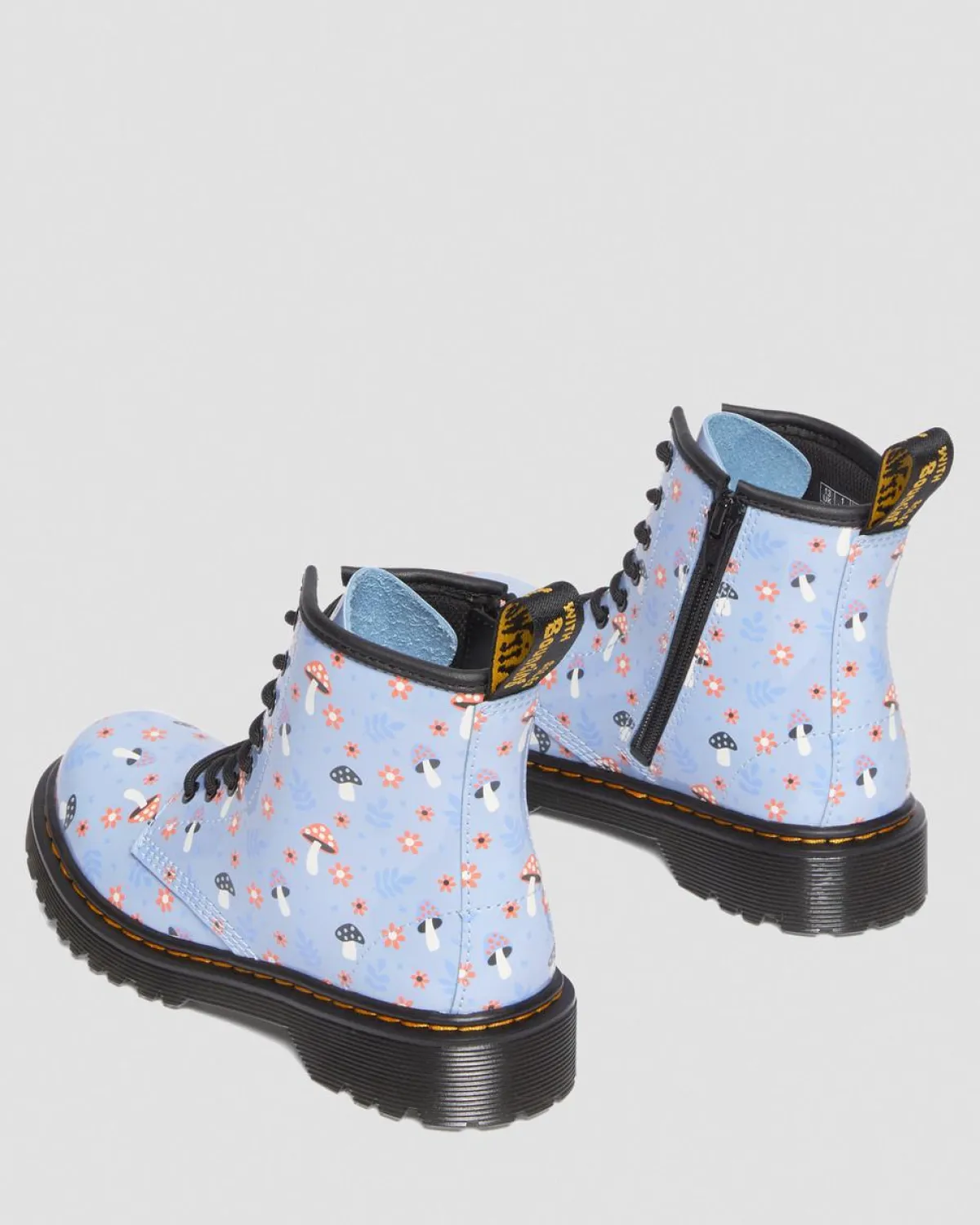 Best Junior 1460 Woodland Lakleren Veterlaarzen KIDS Sale Voor Kinderen