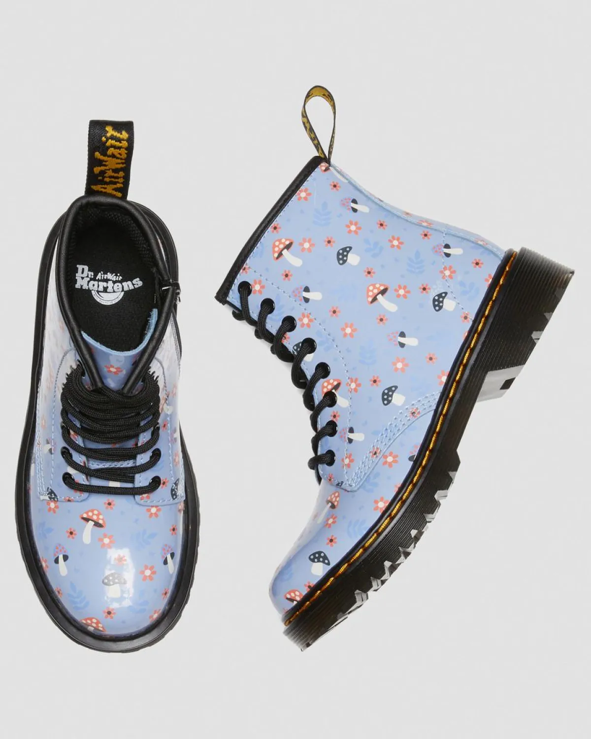 Best Junior 1460 Woodland Lakleren Veterlaarzen KIDS Sale Voor Kinderen
