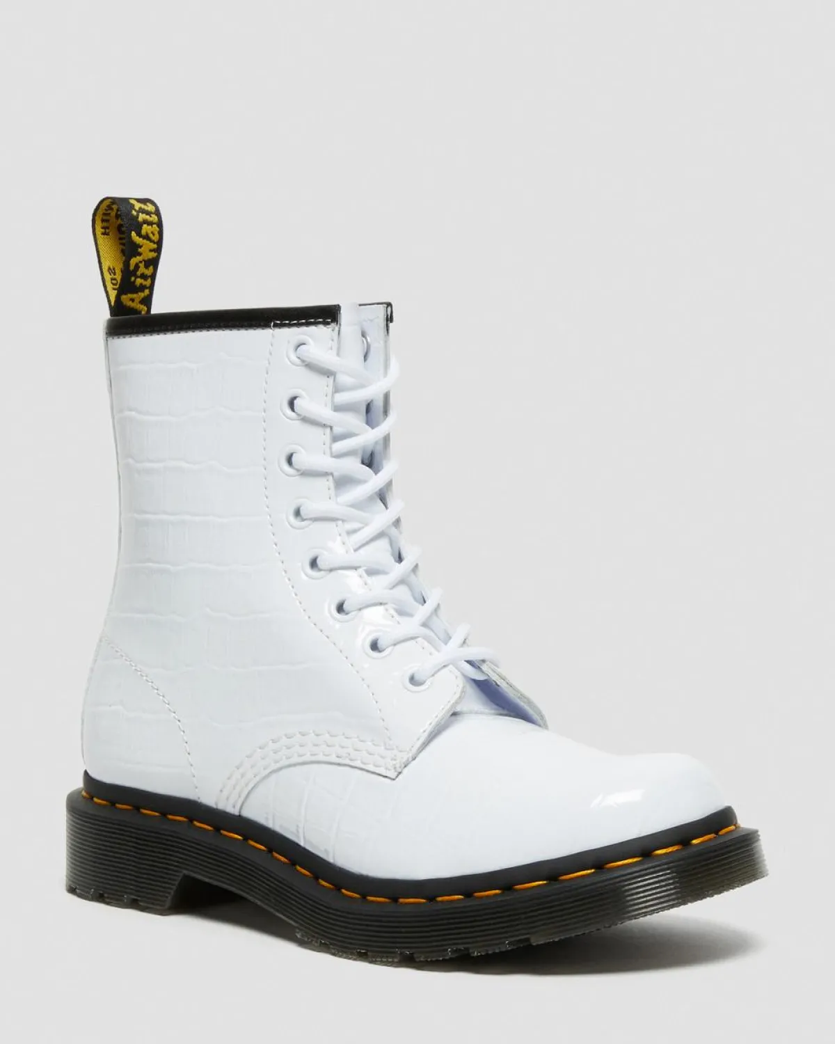 Cheap 1460 Lakleren Krokodillen Reliëf Laarzen WOMENS Dames Sale|Veterlaarzen